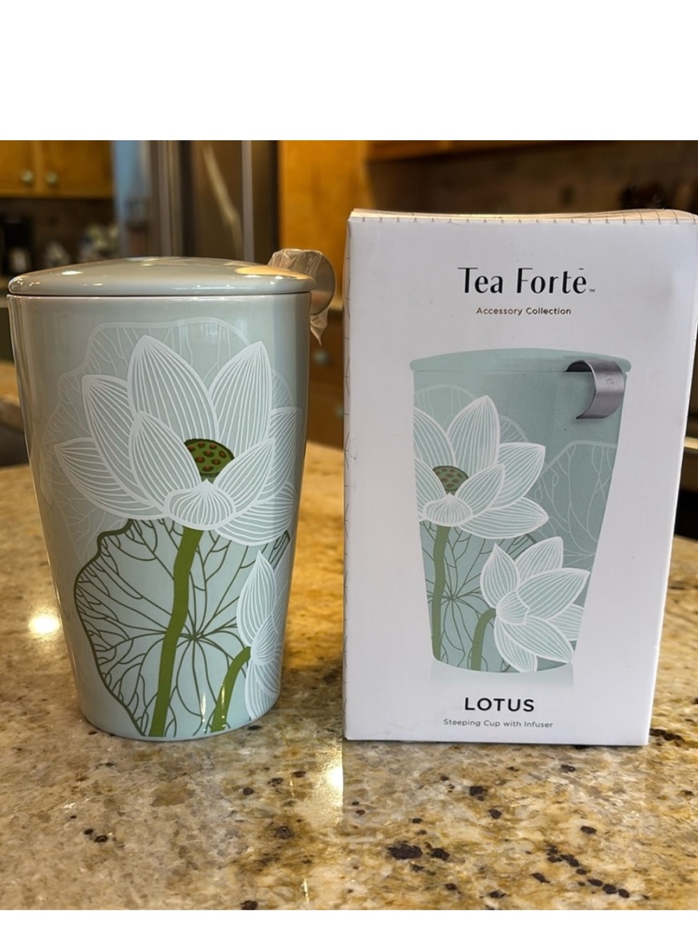 NEW Tea Forte KATI Lotus Steeping Cup with Infuser